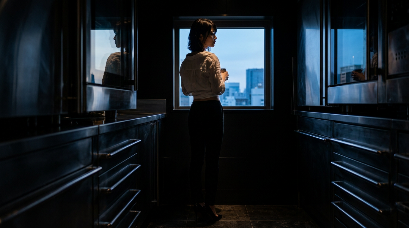 夜勤明け、朝が来る前に
