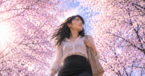 Cherry Blossoms on the Way to Work｜通勤途中の桜