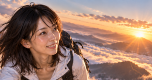 First Light Above the Valley｜谷の上の朝焼け