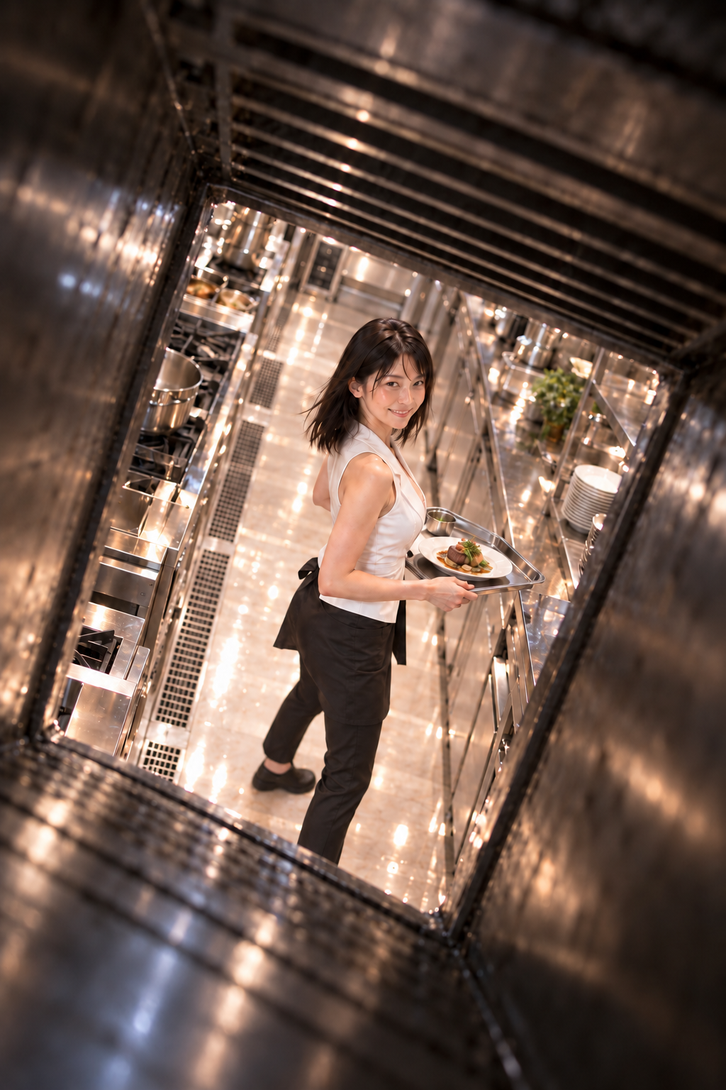 ホテル厨房で働く調理師や料理人の日常を表現した厨房風景